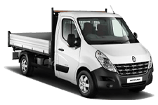 Car Hire Hereford - White 3.5 Tonne Folkestone Tipper Transit - Van hire Hereford